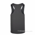 Entraînement sportif Fitness Fitness Ribbed Gym Top Top Men